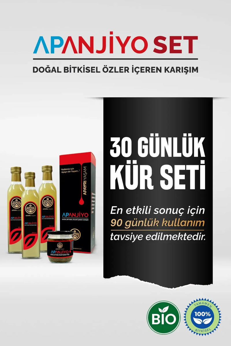 Kalp Ve Damarlara Yönelik Bio Kür Seti %100 Bitkisel Apanjiyo Apayrı Yaşam