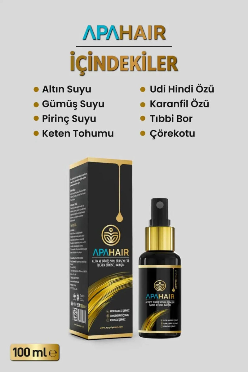 Saç Dökülmesi, Kepek, Seboreik Dermatit Onarıcı, Saç Gürleştirici Bio Saç Kürü %100 Doğal Apahair Apayrı Yaşam