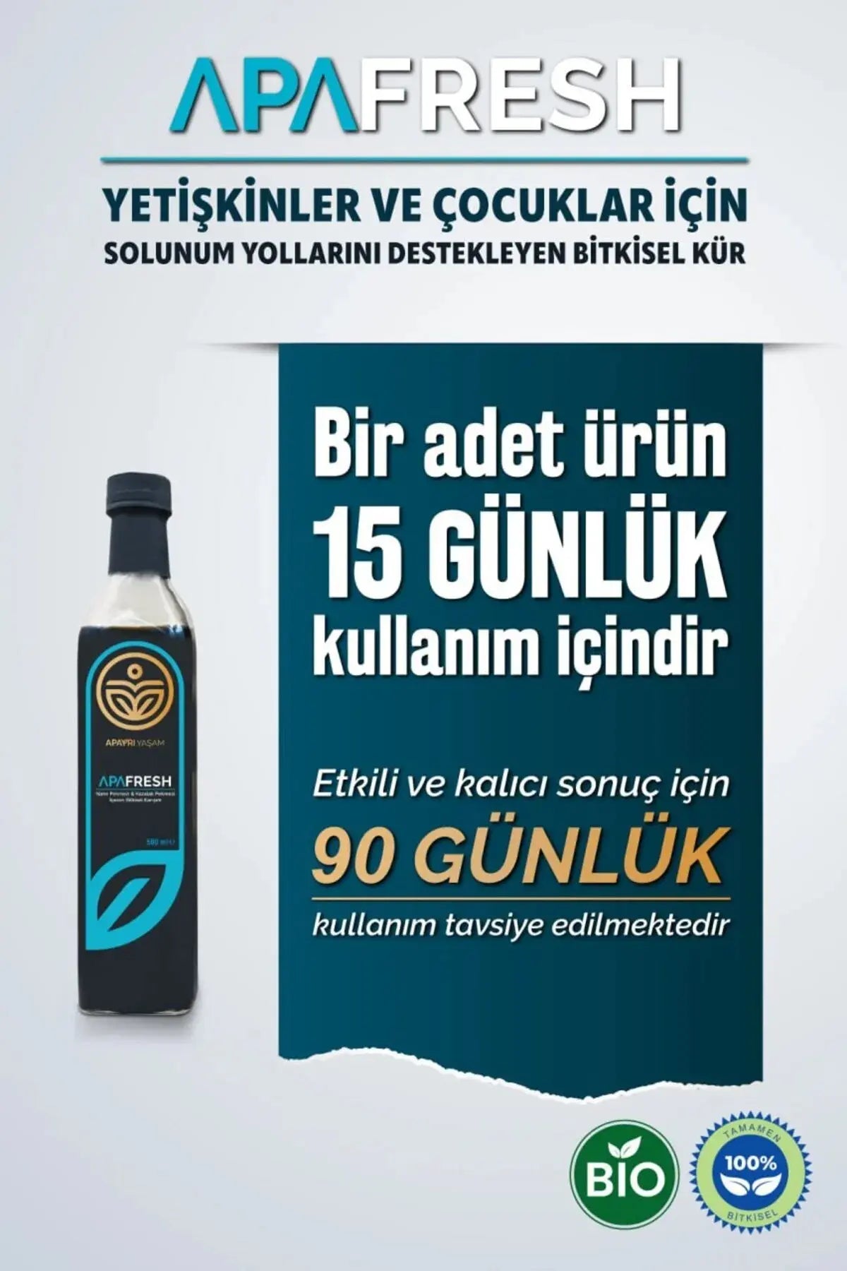 Kronik Öksürük, Alerjik Rinit, Astım, Koah, Boğaz Ağrısı İçin Bio Şurup Apayrı Yaşam