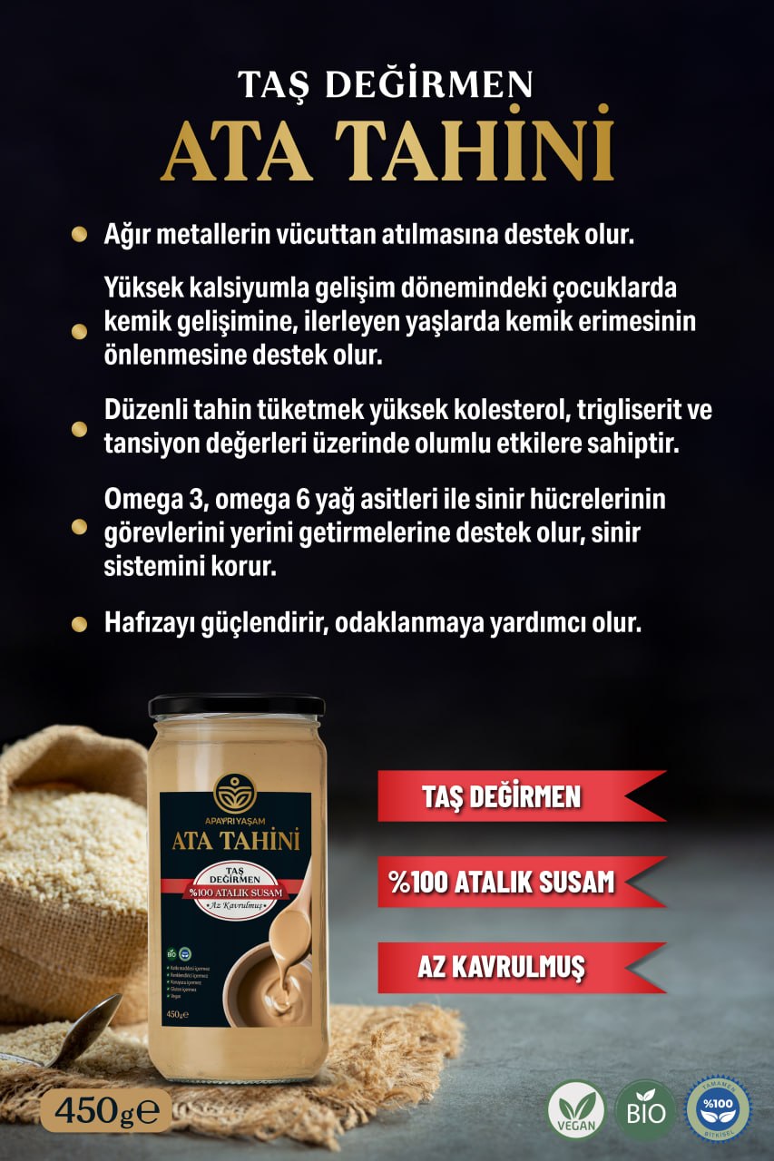 Taş Değirmen Ata Tahini & %100 Kara Üzüm Pekmezi