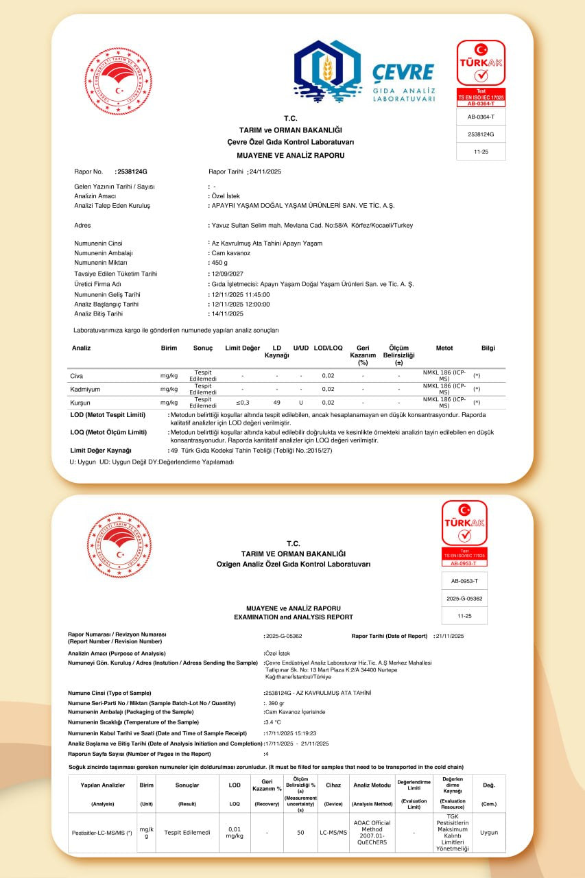 Taş Değirmen Ata Tahini & %100 Kara Üzüm Pekmezi