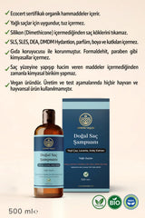 %100 Bitkisel Yağlı Saçlar Için Doğal Saç Şampuanı 500 ml Apayrı Yaşam