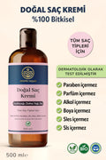 %100 Bitkisel Tüm Saç Tipleri İçin Doğal Saç Kremi 500 ml Apayrı Yaşam