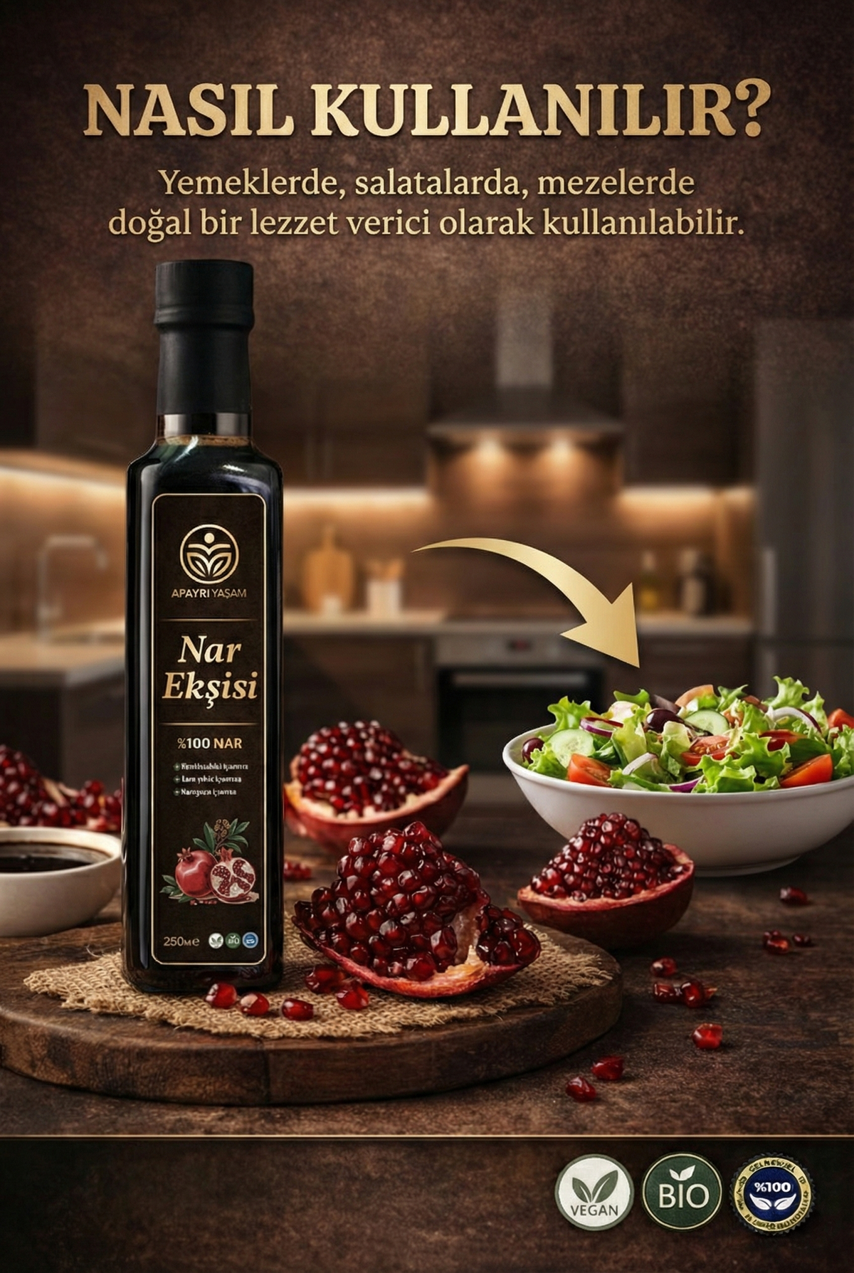 %100 Nardan Evoparasyon Yöntemi ile Üretilen NAR EKŞİSİ 250ml