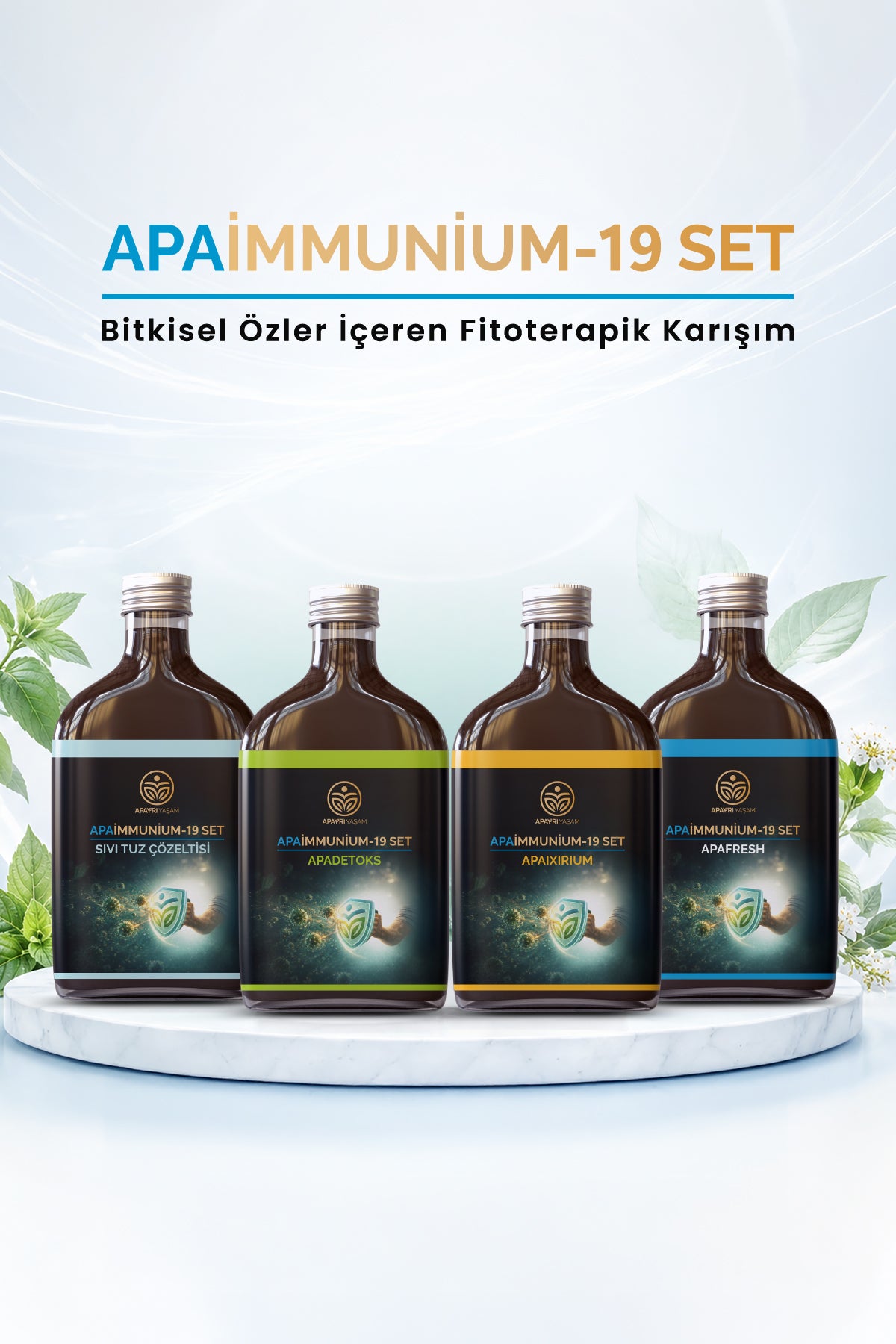 Bitkisel Özler İçeren Fitoterapik Karışım Apaimminium-19 Set