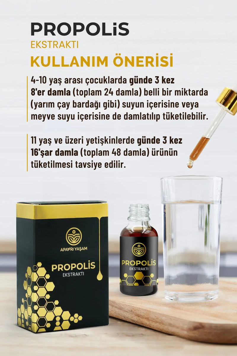 Propolis Ekstraktı Damla Takviye Edici Gıda 35ml Apayrı Yaşam